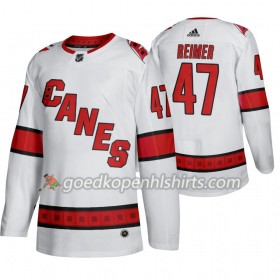 Carolina Hurricanes James Reimer 47 Adidas 2019-2020 Wit Authentic Shirt - Mannen